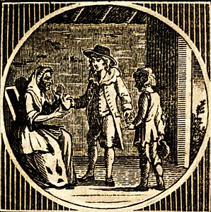 Henry relieving the Widow and her Son.