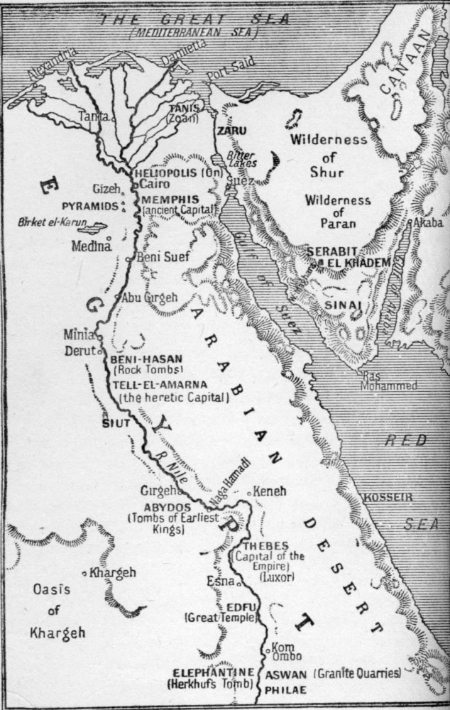 SKETCH-MAP OF ANCIENT EGYPT.