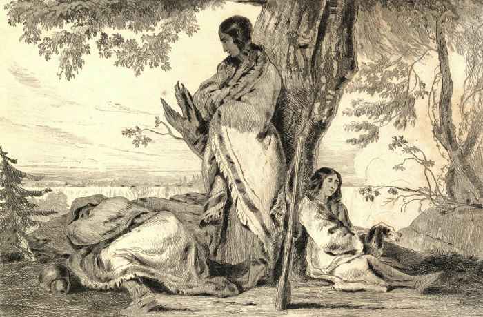 group of indians near niagara