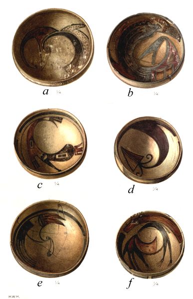 PL. CXLVIII—
FOOD BOWLS WITH SYMBOLS OF FEATHERS FROM SIKYATKI