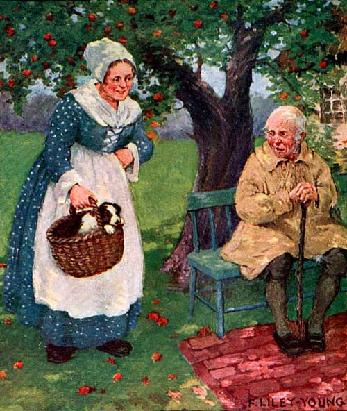 SHE SAW AN APPLE-TREE AS FULL OF APPLES AS HER PLUM-TREE WAS FULL OF PLUMS.