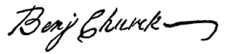Signature, Benjamin Church
