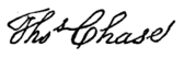 Signature, Thomas Chase
