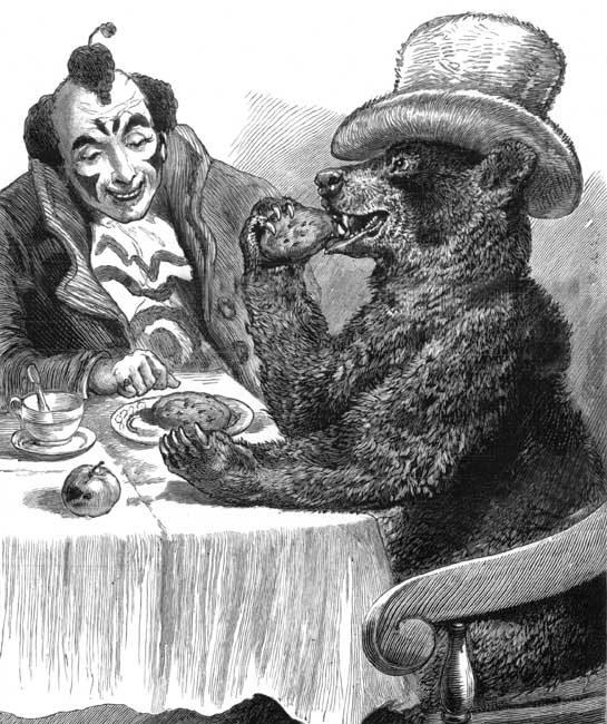 "The bear would eat and drink in a truly dignified fashion."