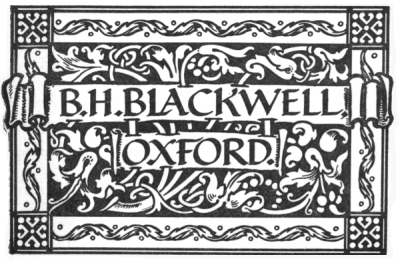 B. H. Blackwell,  Oxford.