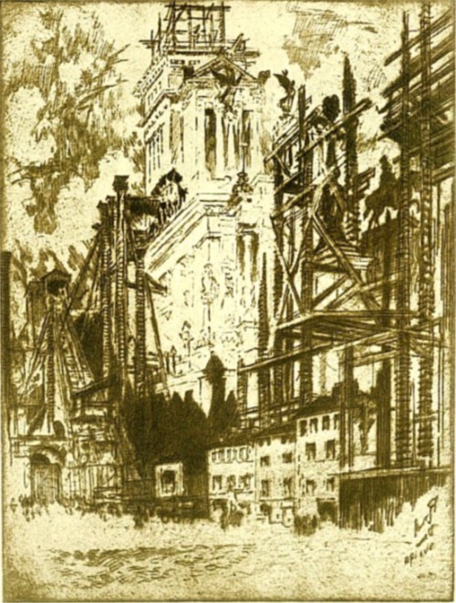 Etching by Joseph Pennell
