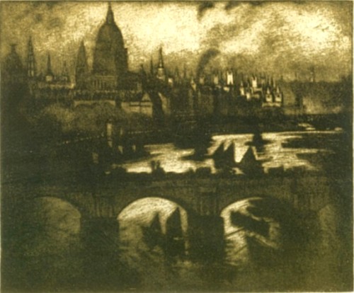 Mezzotint by Joseph Pennell
OUT OF OUR LONDON WINDOWS