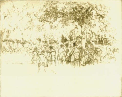 Etching by Joseph Pennell
IN THE CHAMPS-ELYSÉES