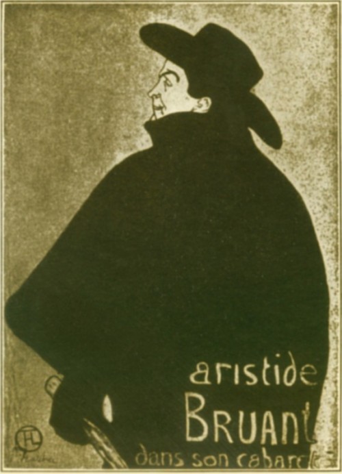 Poster by Toulouse-Lautrec
ARISTIDE BRUANT OF THE CABARET DU MIRLITON