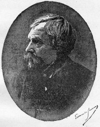 EDMOND DE GONCOURT
In 1888.
Portrait on wood in La Vie Populaire.
