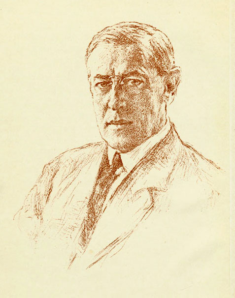 sketch of Woodrow Wilson