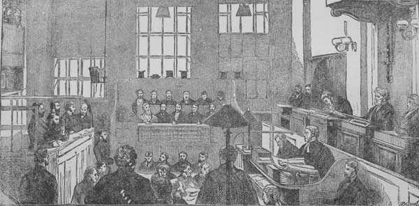 TRIAL OF THE FOUR AMERICANS AT THE "OLD BAILEY," LONDON.