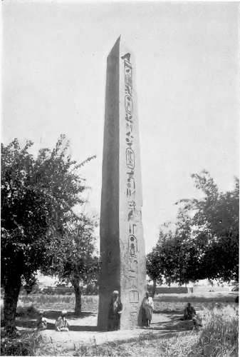 The obelisk marking the site of Heliopolis