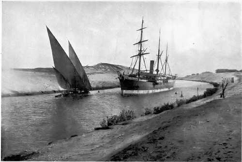 The Suez Canal near Port Saïd