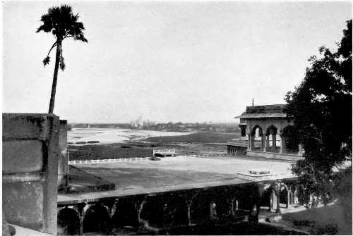 Jasmine Tower and distant view of the Taj