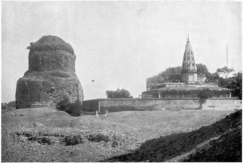The Tope of Sarnath and the Jain Temple near Benares
