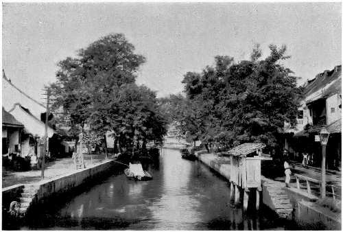 The canal in the old city of Batavia