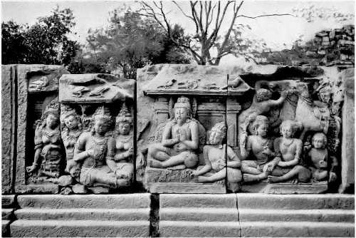 Bas-reliefs in the Siva Temple, Prambanam