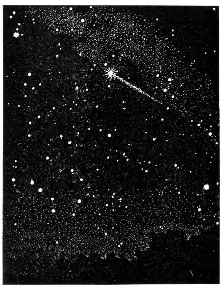 Fig. 56.—Fire-Ball seen from the Observatory at Juvisy, August 10, 1899.