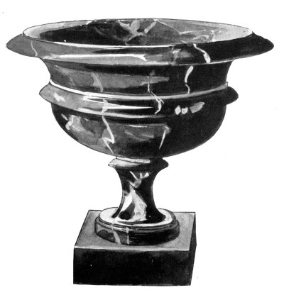 FIG. 55.—BLACK AND GOLD DERBYSHIRE MARBLE VASE.

(In the Author's collection.)