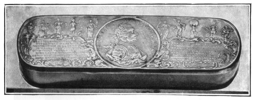 FIG. 83.—BRASS TOBACCO BOX.

(In the British Museum.)