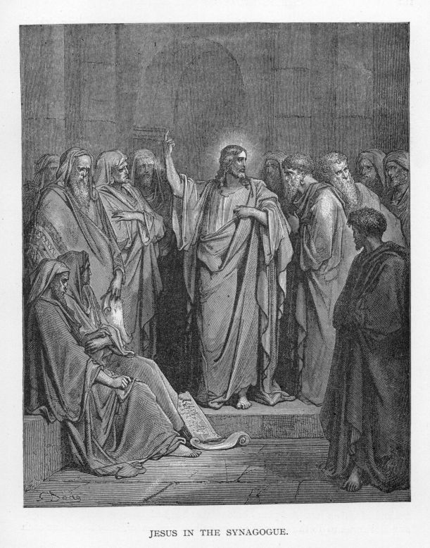 Jesus in the synagogue