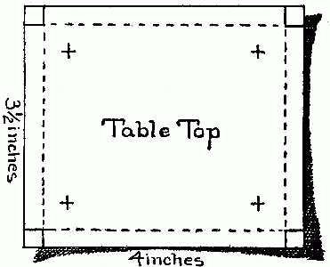 Fig. 21—A narrow border all around the
table top.