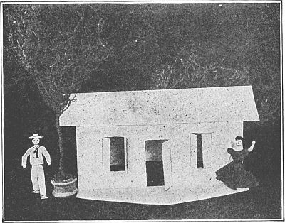 Fig. 97—The bungalow is made of a long envelope.