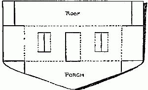 Fig. 98—Draw the bungalow on the envelope in this way.