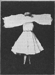 Fig. 113—A strip of cotton for arms.