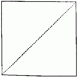 Fig. 226—Fold the square diagonally through the centre.