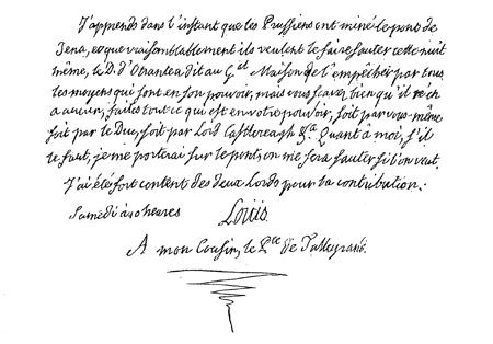 lettre Louis XVI