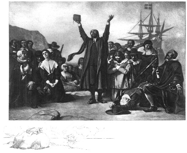 Landing of the Pilgrim Fathers at Plymouth Rock