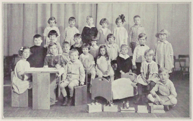 Group photograph of kindergarten and junior primary