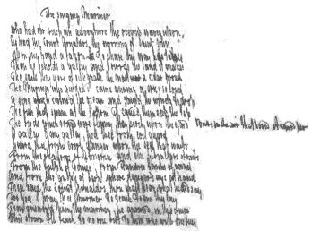Manuscript of Singing Mariner