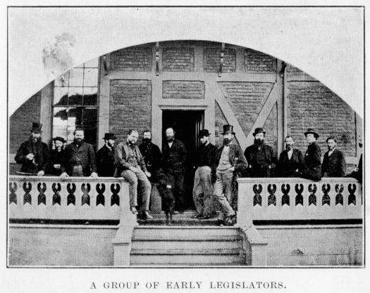 [Illustration: Group of early legislators.]