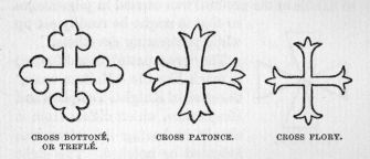 Cross Botton, or trefl.  Cross Patonce.  Cross flory.