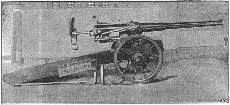 Types of Arms—12-Pounder Naval Gun on Improvised
Carriage