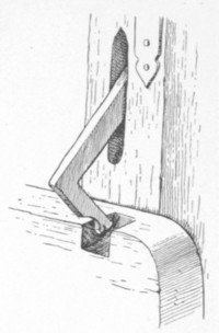 Fig. 79. Hook to hold up the desk. Bodleian Library, Oxford.