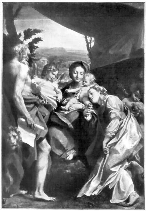 Fig. 3. Madonna and St. Jerome. Correggio. Parma Gallery, Italy