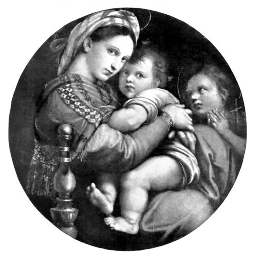Fig. 13. Madonna of the Chair. Raphael. Pitti Palace, Florence