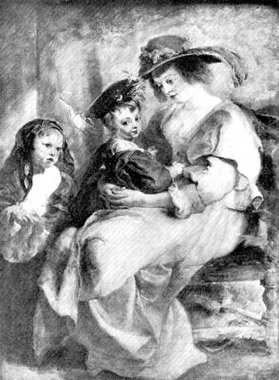 Fig. 33. Helena Fourment and Her Son and Daughter.
Rubens. Louvre, Paris