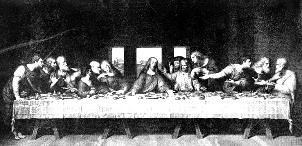 Fig. 40. The Last Supper. Leonardo da Vinci. Santa
Maria delle Grazie, Milan