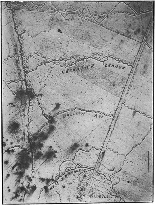Aeroplane map Vimy Ridge