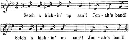 Jonah's Band Musical Notation