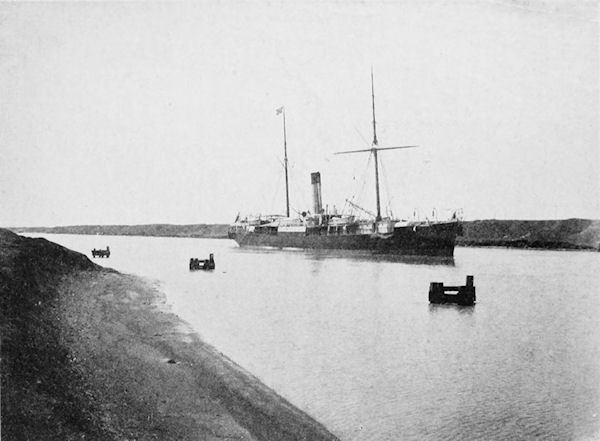 CARGO STEAMER IN THE CANAL