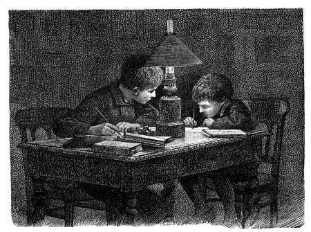 Illustration: Sitting in Seton's little study