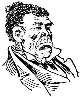 Sketch of a man's head