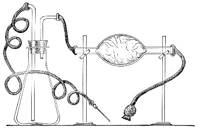 Fig. 174.—Arrangement of pressure injection apparatus.