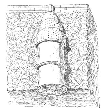 Fig. 49.—Upper part of the drainage arrangements of a
mound.
